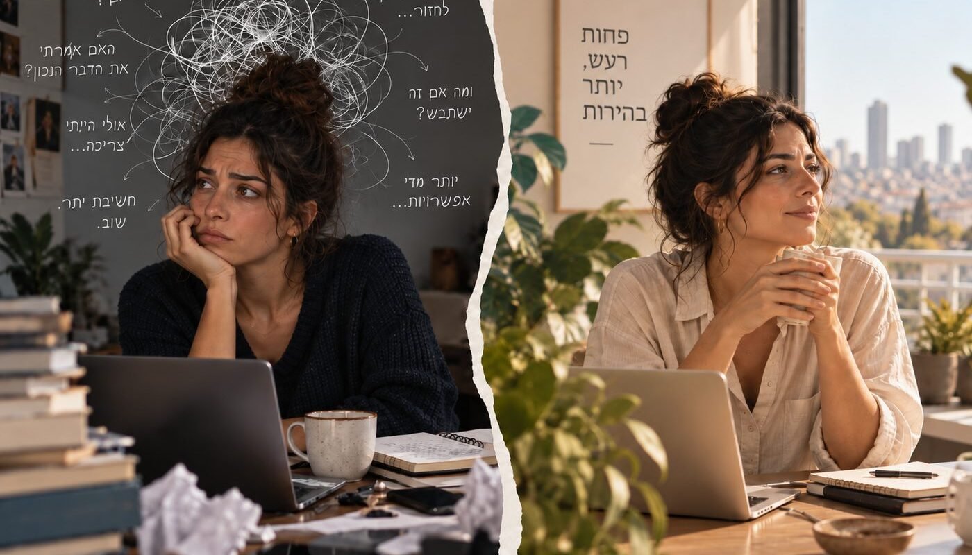 חשיבת יתר: חוזקה או מכשלה? אולי הבעיה היא לא כמה אנחנו חושבים, אלא איך