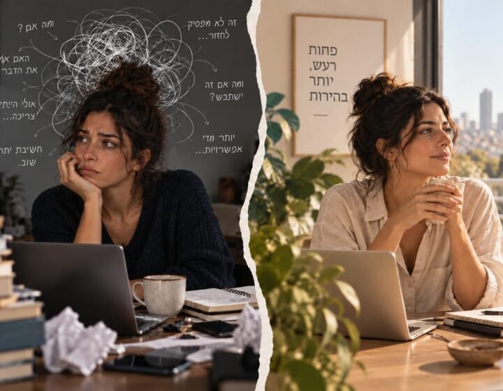 חשיבת יתר: חוזקה או מכשלה? אולי הבעיה היא לא כמה אנחנו חושבים, אלא איך